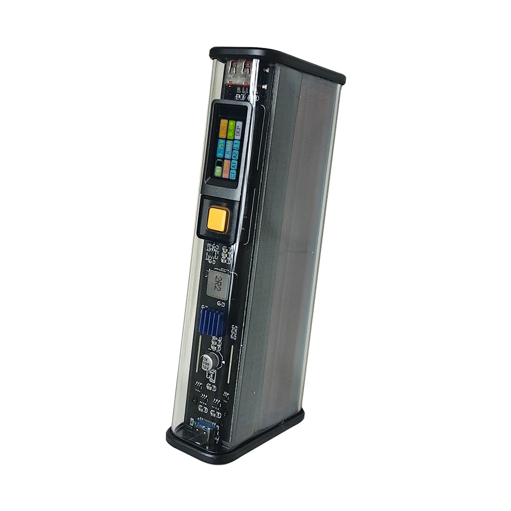 20000mah DIY Powerbank Case 22.5W/PD20W 0.96inch IPS Color Screen 21700 Welding PD PPS QC SCP 2USB 1Type-C Phone Fast Charging