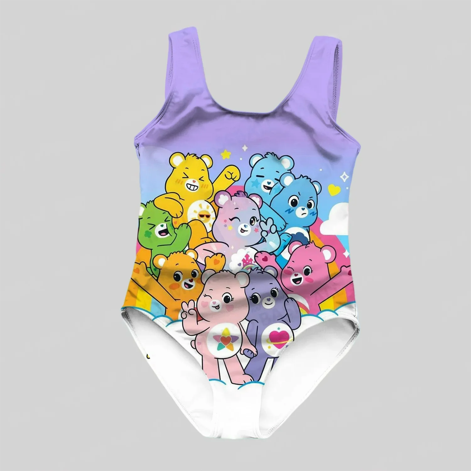 Costume intero per ragazze e adulti costume da bagno stampato in 3D cartoon blue bear smorfia sunny summer novità