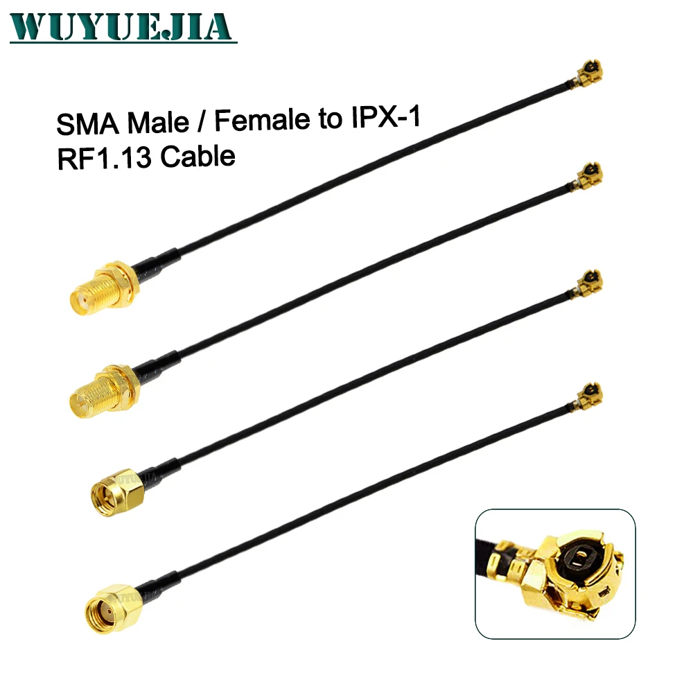 5~100 cm RF1.13 Cable uFL/u.FL/IPX-1 MHF1 Female to SMA Male or Female Jack Connector WIFI Antenna Pigtail Extension Cord Cable