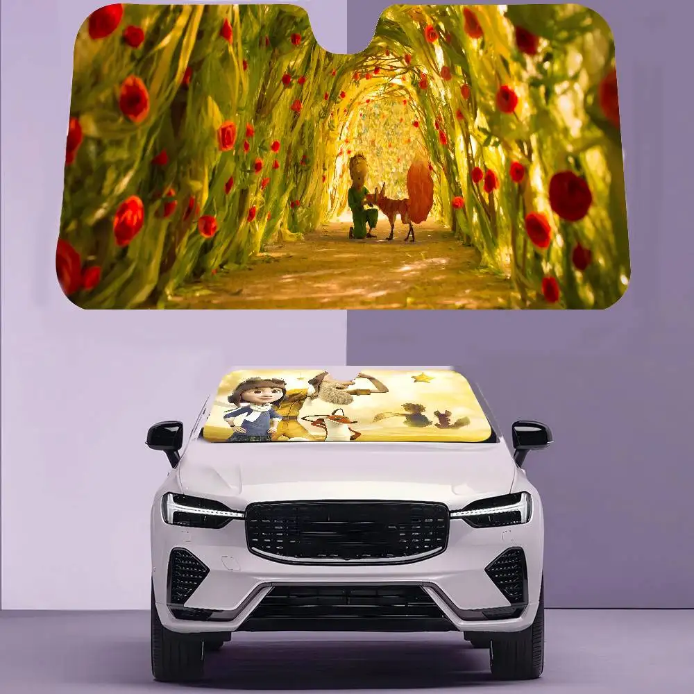 

A Little P-Prince Car Sunshade Curtains Heat-insulating Film Reusable Suction Cup Blocks UV Rays Car Sun Visor Protector