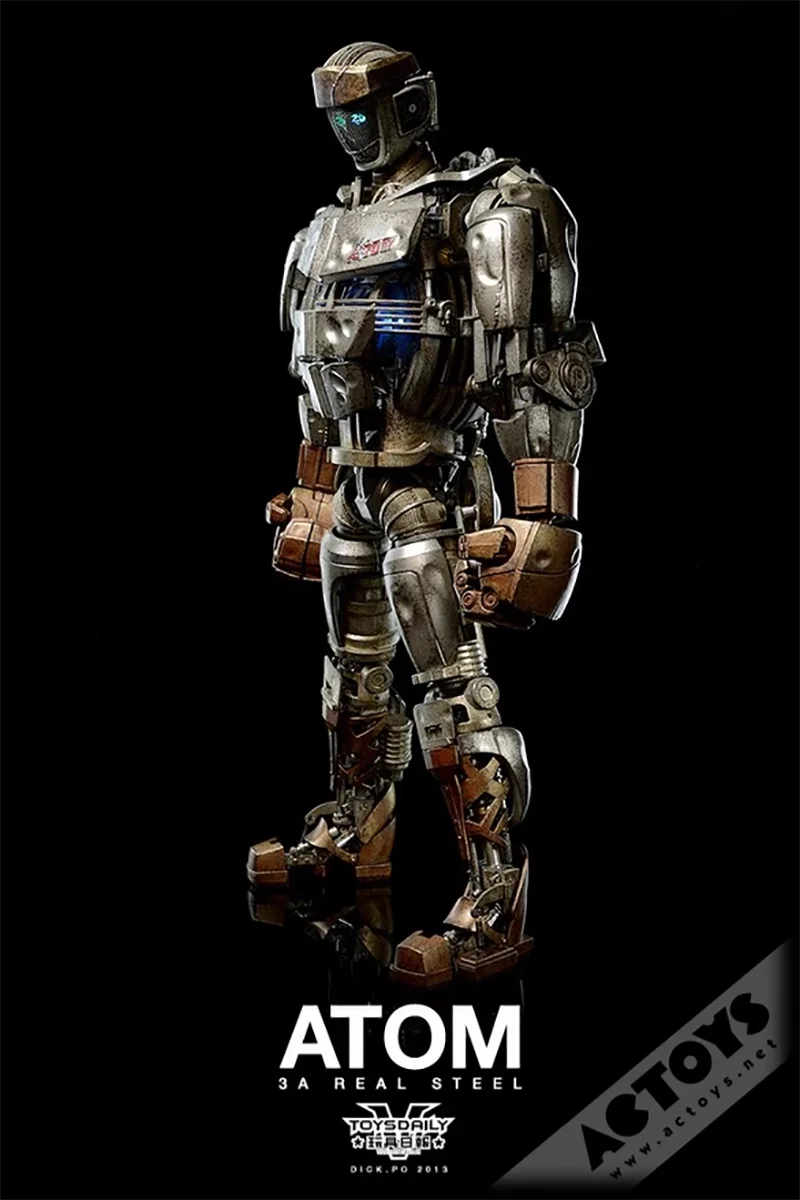 3A ThreeZero 1/6 ريال الصلب الذرة ATOM روبوت الميكانيكية الموقع الرسمي نسخة عمل نموذج لجسم اللعب جمع هدية مزخرفة #6