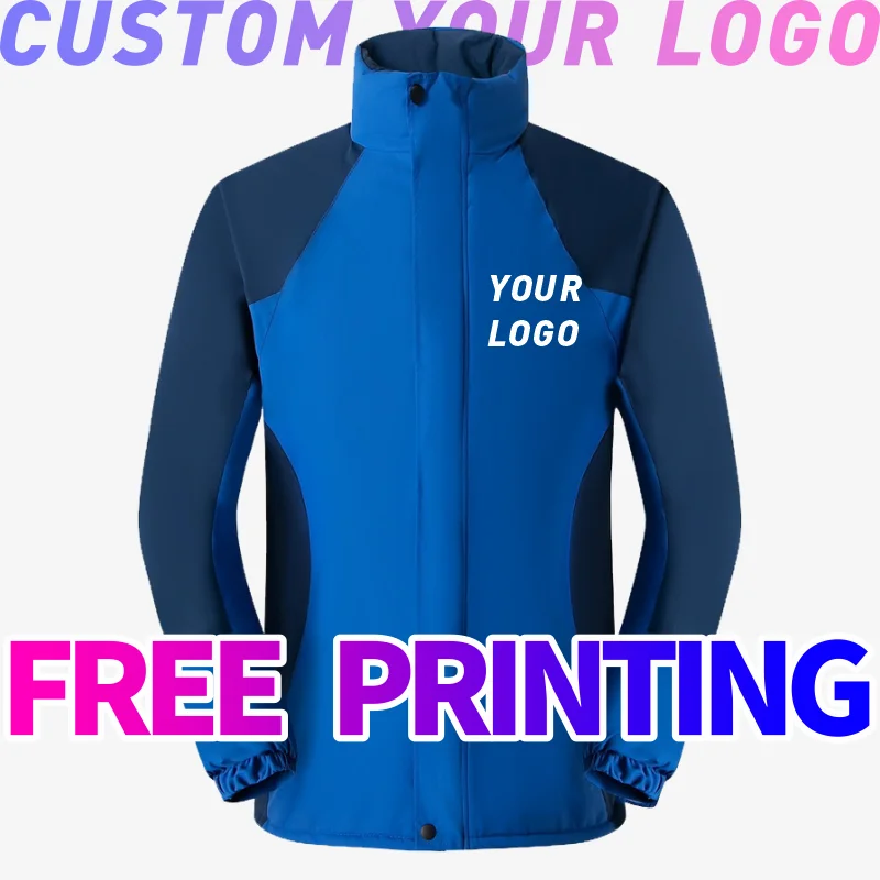

Custom Parker print free logo image spring Windbreaker autumn outdoor jackets sportswear windproof coat polar fleece team clothe
