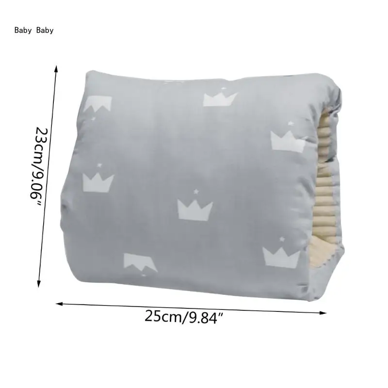 Cómoda almohada lactancia para bebé, almohada algodón para brazo, almohada alimentación fácil limpiar Q81A