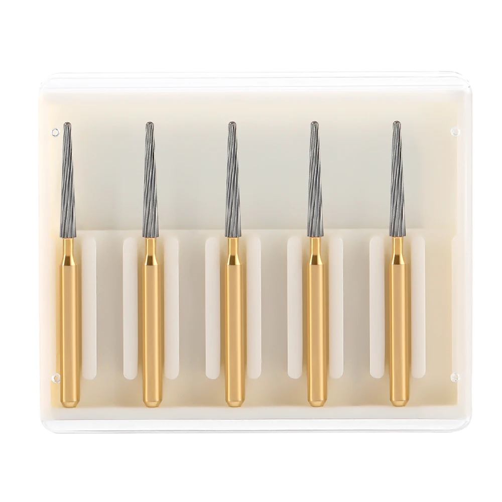 3 Boxen AZDENT Dentalbohrer aus Wolframkarbid FG-Bohrer zum Trimmen und Finishen Titan FG7114/7214/7714 für Hochgeschwindigkeits-Handstücke – Detail 9