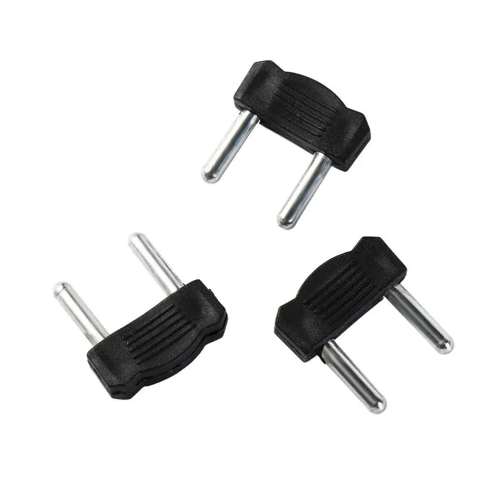 10Pcs Durable Black Short-circuit Plug 14mm Pitch 3mm Needle RCA Plug Metal Terminal Block Audio Video