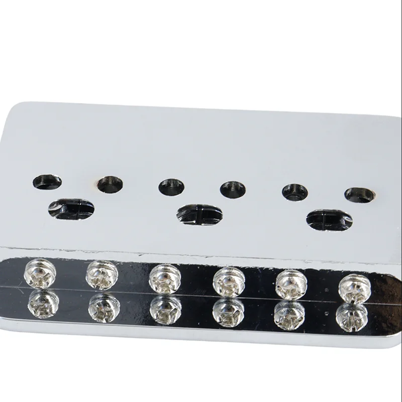 6 String Electric Guitar Bridge Premium Copper Saddle Guitar Bridge Adjustable Chrome Bridge Guitar Parts & Accessories
