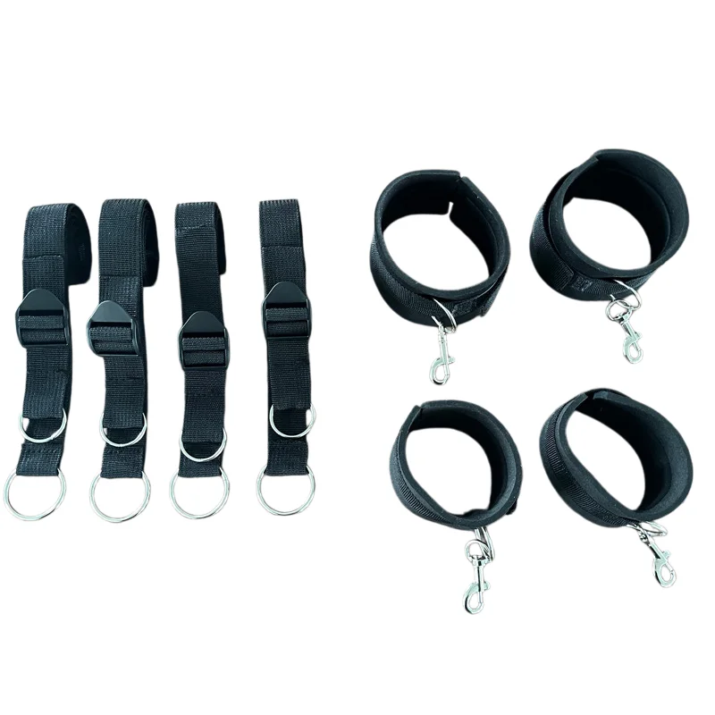 BDSM Bedding Set with Handcuffs for Couples Bedding Restraints Adult Toy for Engaging in Enticing Restraint Games on the Bed - view 2