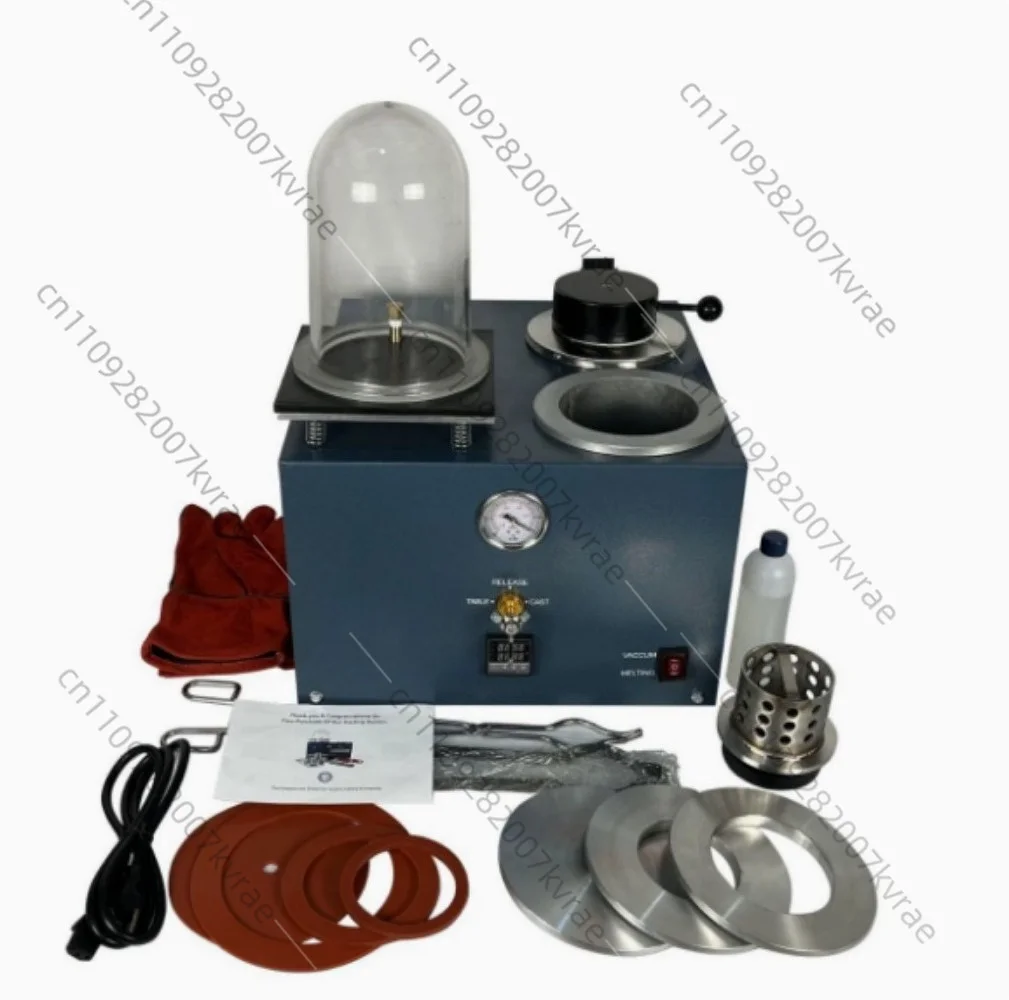 2L Gold Melting Casting Machine, High Temp Electric Furnace with Graphite Crucible