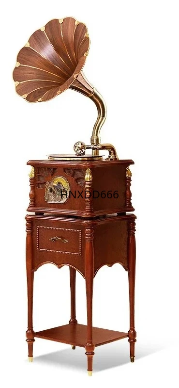 

Gramophone retro 25 vinyl record player record player European style home living room stereo bluetooth speaker