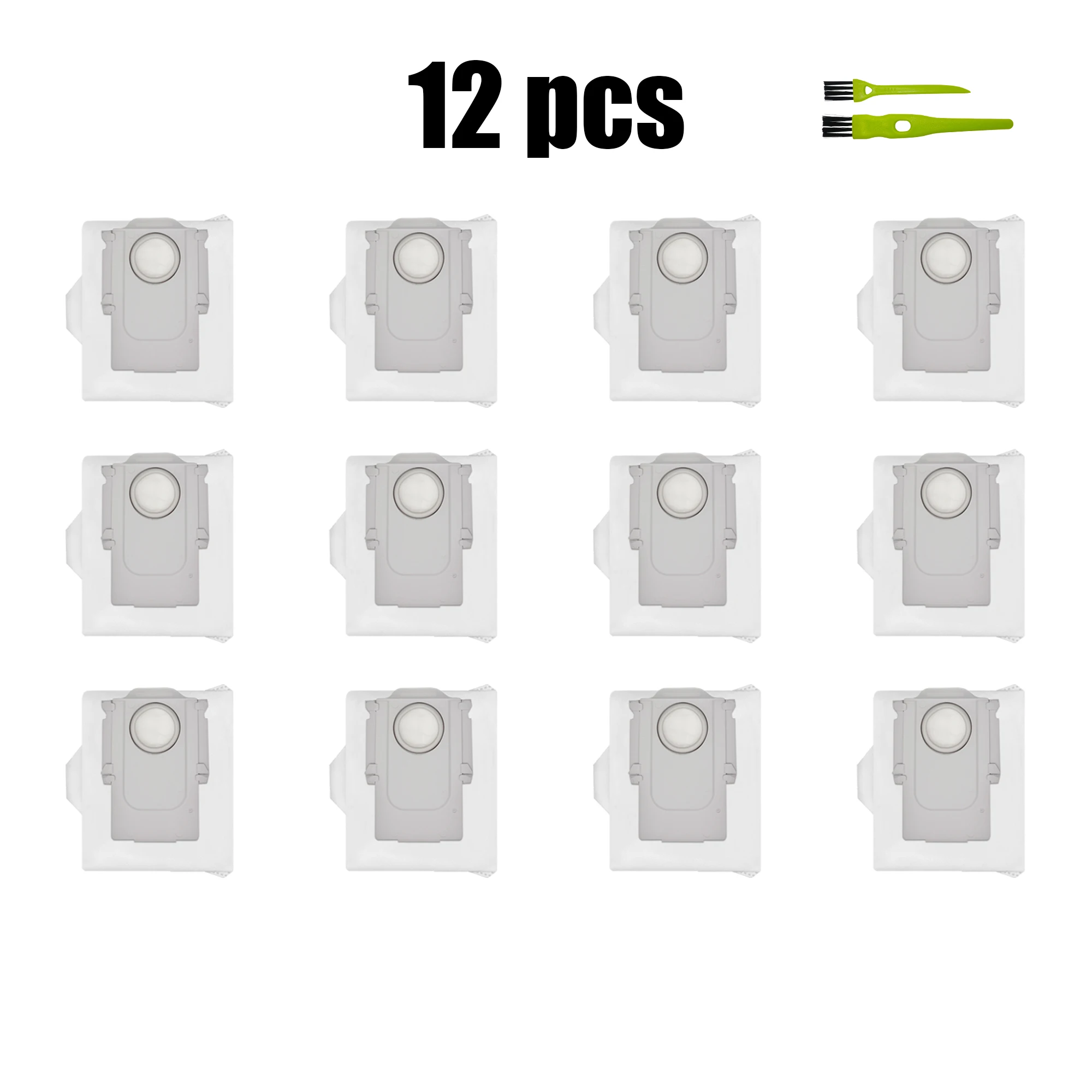 Sac à poussière pour Roborock Saros 10/10R S8 Maxv Ultra Q revo Maxv P10/ Pro V20 P10S Pro P20 Pro/Q revo Curvv/Plus/Pro, 6/12/16 pièces