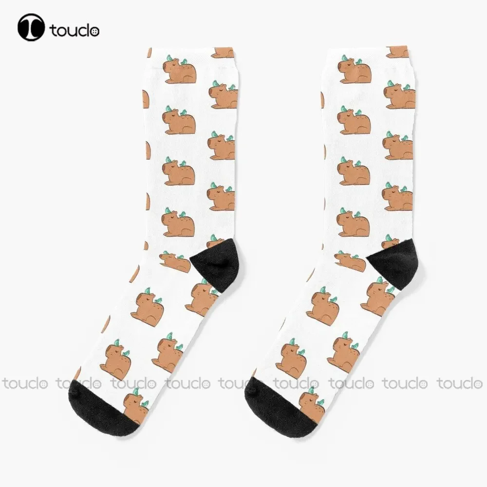 Capybara And Friends Socks Slipper Socks For Women Personalized Custom Unisex Adult Teen Youth Socks 360° Digital Print Cartoon