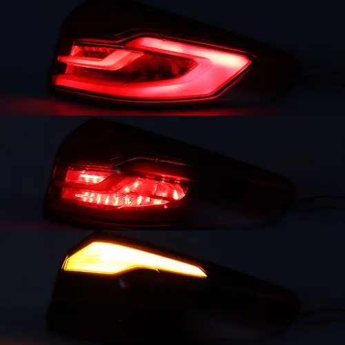 Imagen 2 del producto Para BMW 5 Series G30 G38 2018 2019 2020 conjunto de luz trasera de coche luz de freno de parada inversa lámpara trasera 63217376463 63217376474