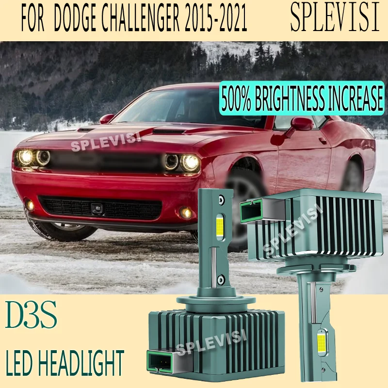 

Focused beam no dark spot 5X Brighter 42403 Car Headlight Bulbs LED For Dodge Challenger 2015 2016 2017 2018 2019 2020 2021