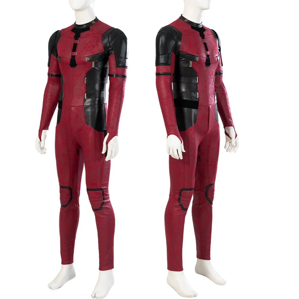 Carnival Halloween Outfit New Movie DP3 Wade Winston Cosplay Costume Red Suit Complete Outfit With Mask Shoes