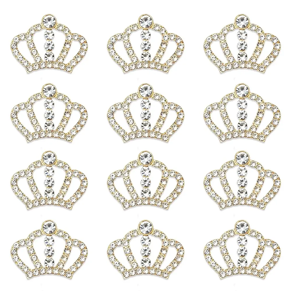 

24 Piece Crown Jewelry Embellishment for DIY Handmade Hair Accessories Sneakers, Clothes, Party Decorations Gift Box ，Dress，R