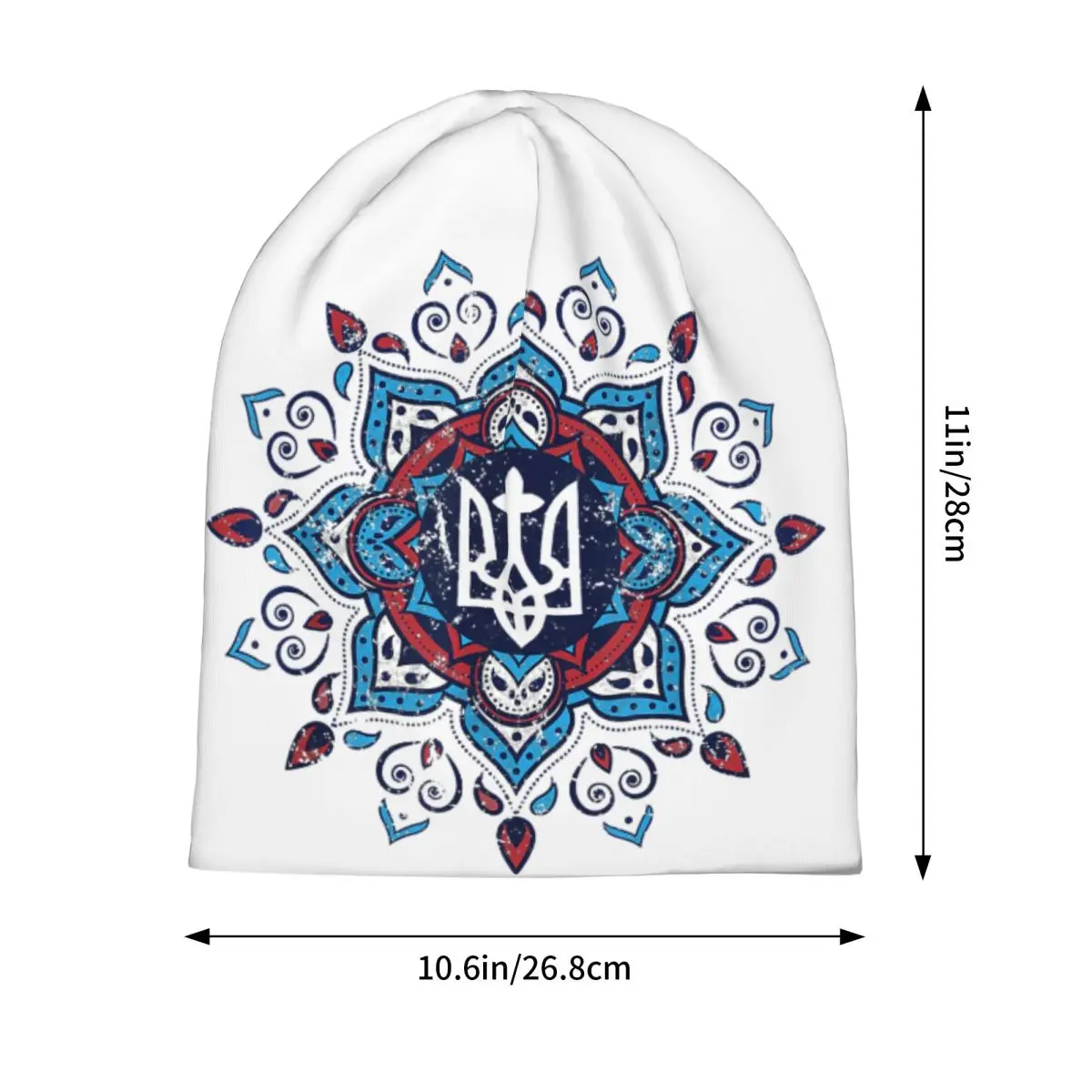 Ukrainian Tryzub Ukraine Caps Hip Hop Unisex Outdoor Skullies Beanies Hats Spring Warm Multifunction Bonnet Hats