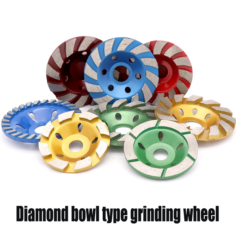 

1pcs 4" 100mm Diamond Grinding Wheel Disc Bowl Shape Grinding Cup Stone Concrete Granite Ceramic Cutting Disc Piece Power Tools