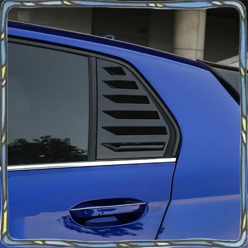 

Bright Black Rear Side Vent Quarter Window Louver Shutter Cover Trim Parts Accessories For Golf MK8 2020 2021 2023