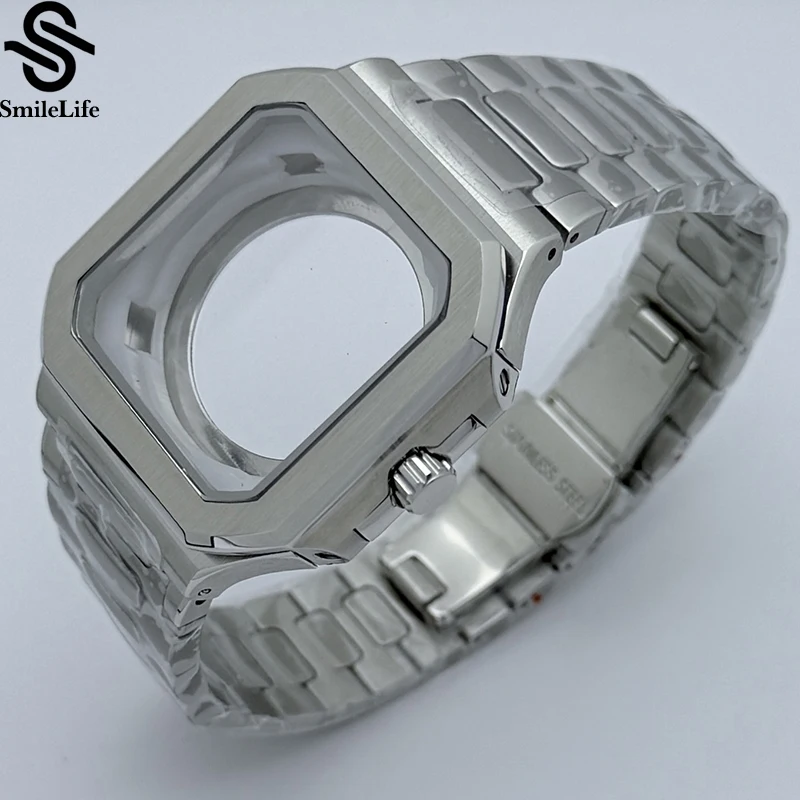 SmileLife 42 мм квадратный корпус из нержавеющей стали 316L с сапфировым стеклом для циферблата 29,5 мм для NH35/NH36/4R аксессуары, механизмы