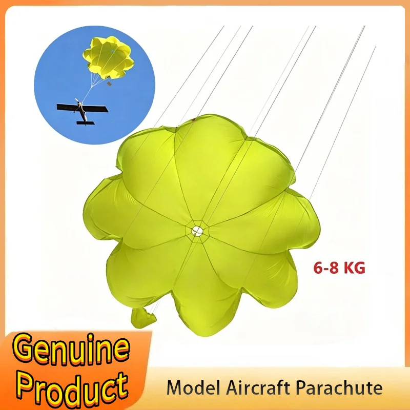 6-8kg Model Aircraft Nylon Parachute Ejection Umbrella with Lanyard for RC Aircraft FPV Drone Outdoor UAV Landing Protection