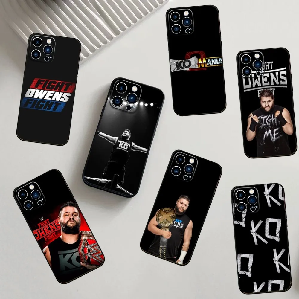 Wrestler K-Kevin O-Owens Phone Case For iPhone 16,15,14,13,12,11,Pro,X,XS,Max,XR,Plus,Mini Soft Silicone Black Shockproof TPU