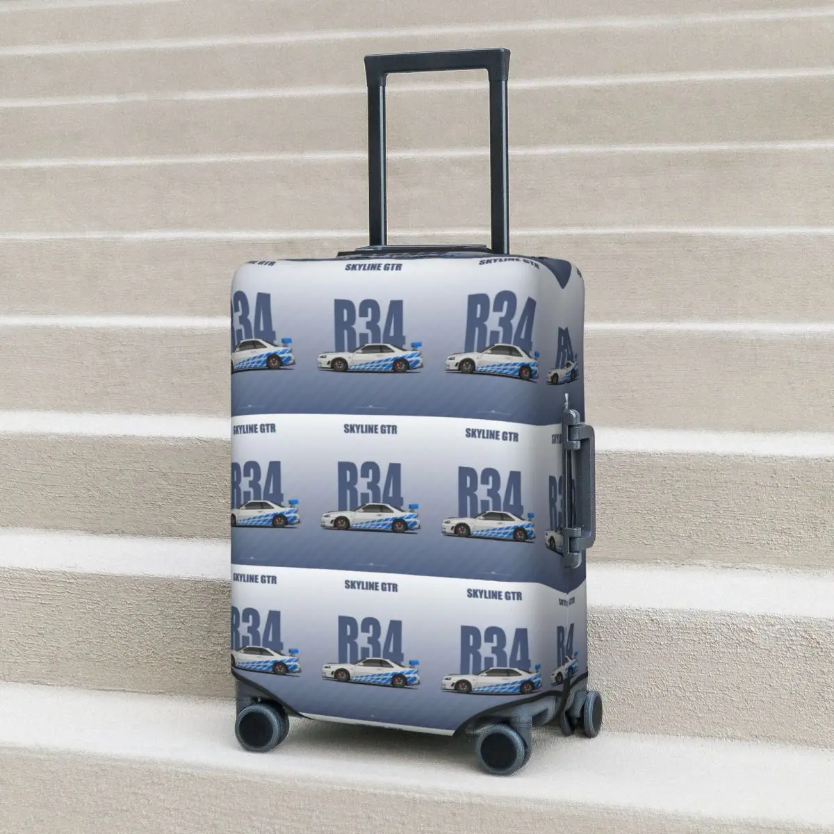 

Skyline GTR R34 Suitcase Cover Protection Elastic Travel Luggage Protector Covers for 18-32 Inch
