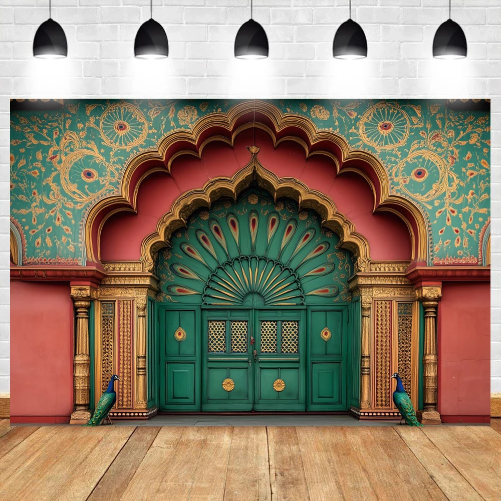 Moroccan Palace Photography Backdrop Medieval Mosque Arab Religious Culture Architecture Al Fitr Adult Portrait Photo Background