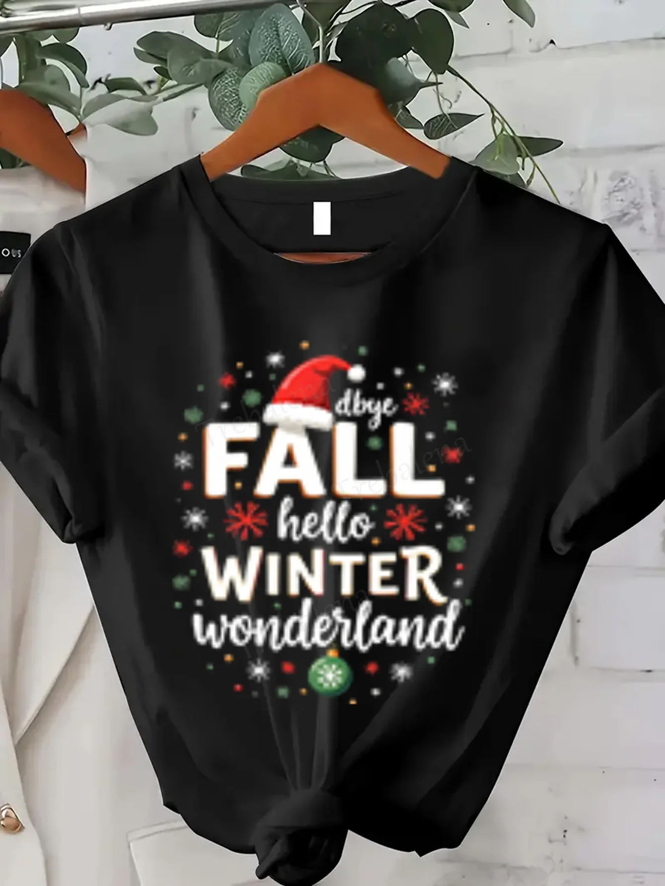 

Women T-shirt Festive Winter Wonderland T-Shirt for Women, Sexy & Cozy