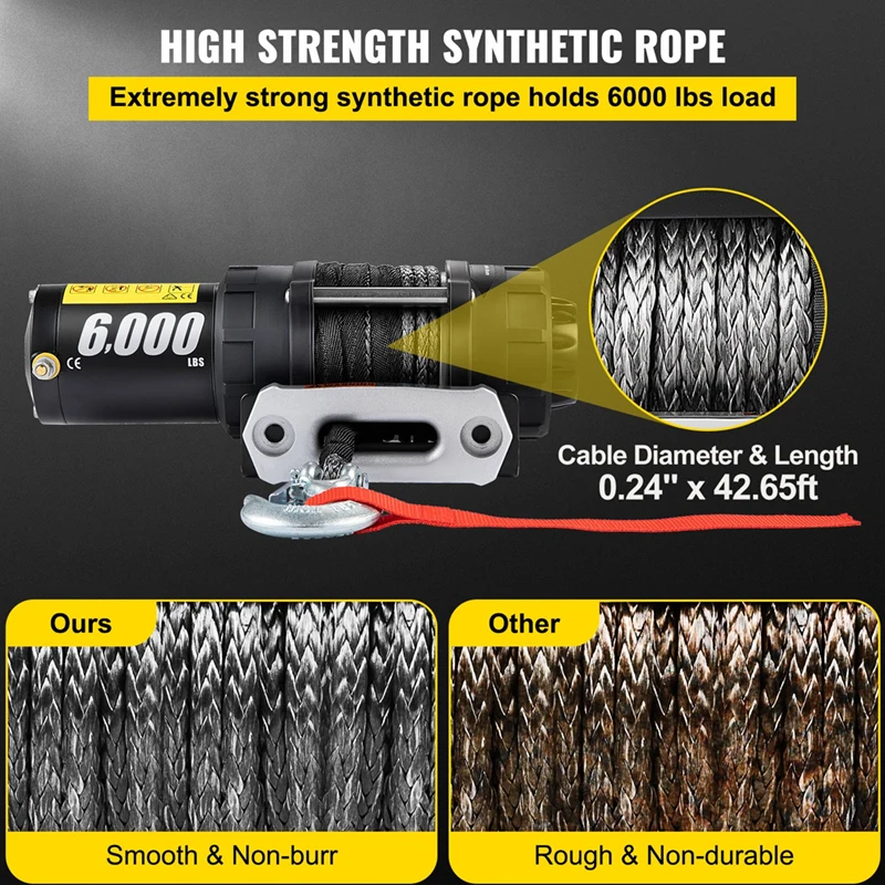 ونش كهربائي للطرق الوعرة 12 فولت/24 فولت 3000 رطل 4500 رطل 6000 رطل 10 محرك منتج جديد 2020 مخصص توفير سلك حبل رافعة كهربائية #5