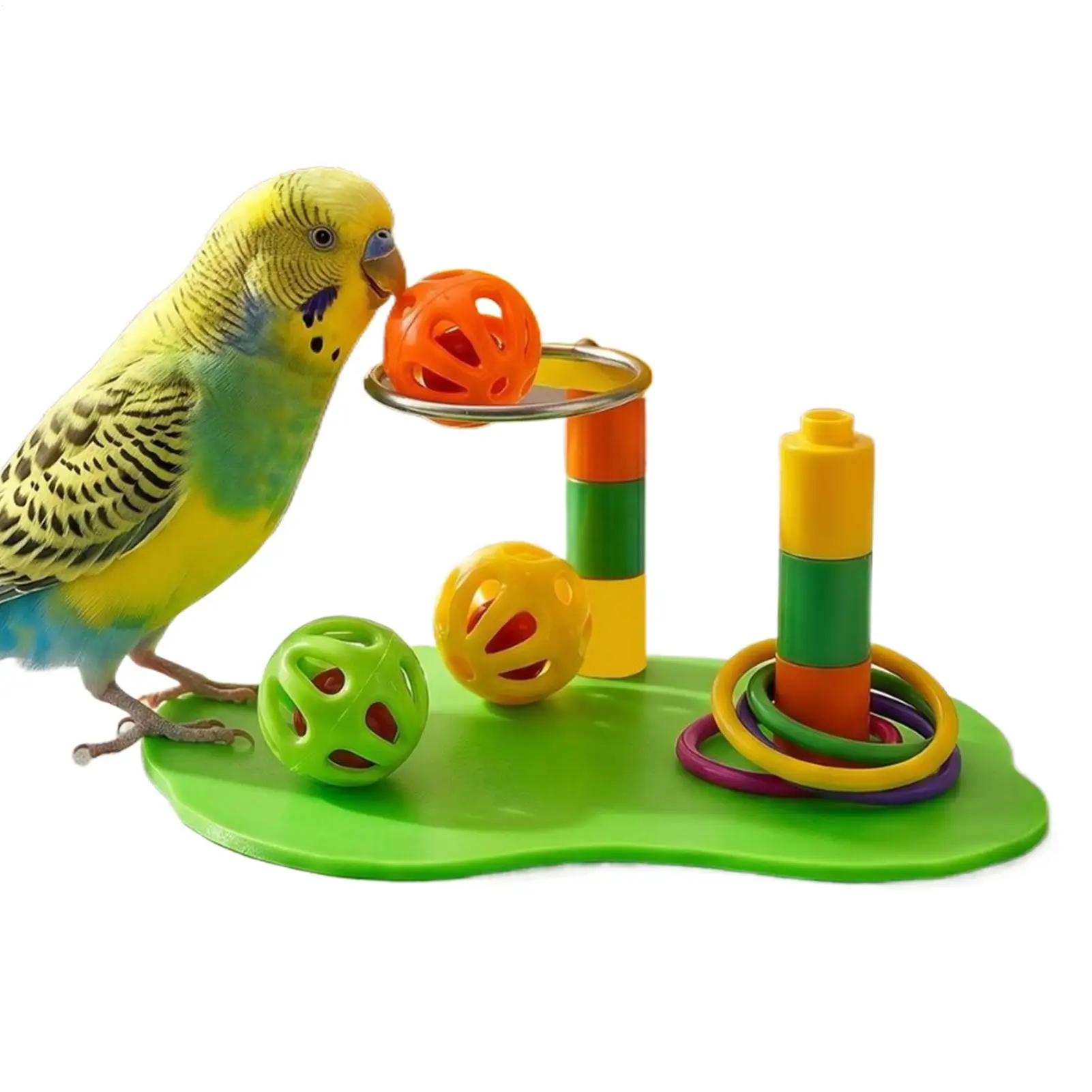 Bird Toys For Parakeets Interactive Chew Enrichment Pet Supplies Basketball Rack Parrot Bird Puzzle Toys For African Grey Conure