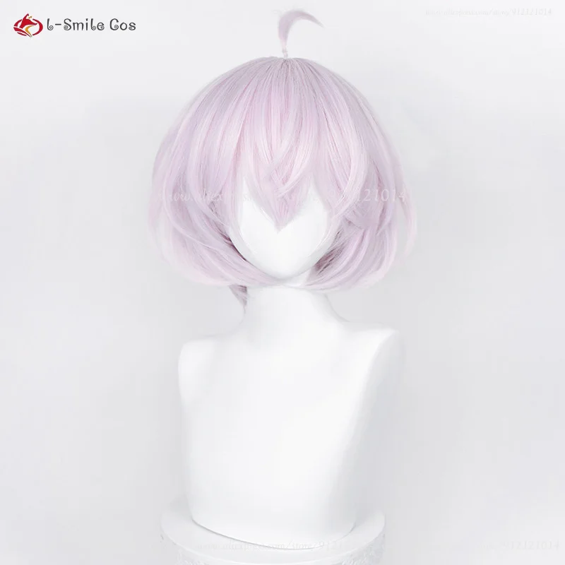 Anime Senju Kawaragi Cosplay Wig 30cm Light Pink Senju Kawaragi Akashi Wigs Heat Resistant Synthetic Hair Party Wigs + Wig Cap