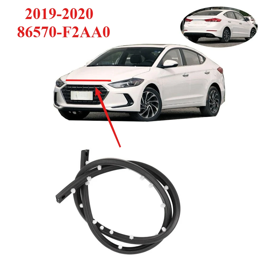 

1 Piece Front Hood Upper Bumper Seal for ELANTRA SEDAN 2019-2020 Hood Sealing Strip Rubber 86570-F2AA0 Accessories