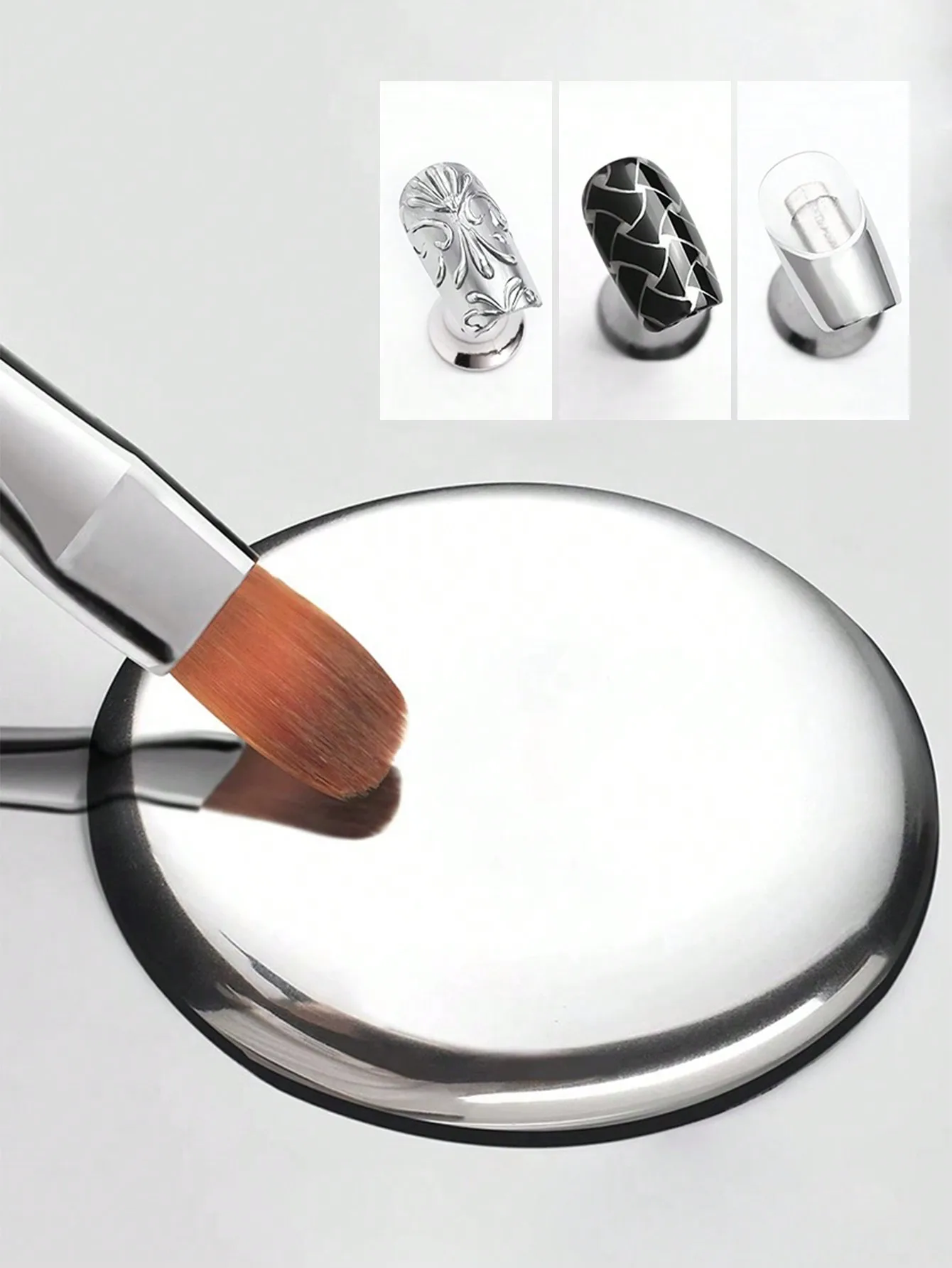 15ML Mirror Silver Metallic Painting Gel Nail Polish Soak Off Gel Nail Polish Silver Mirror Glitter UV Gel For Home Manicure DIY image 3