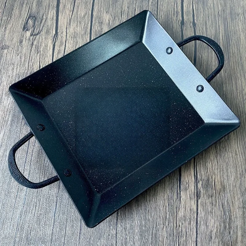 Square cheese baking pan does not stick to the eight-belt , rectangular cooking does not stick to the frying , barbecue