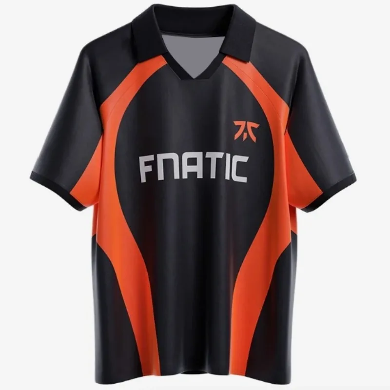 2026 Fnc ESports Club Team Trikot T-Shirt Digitaldruckmuster Valorant LOL Csgo Kurzarm-T-Shirt in Übergröße – Detail 2