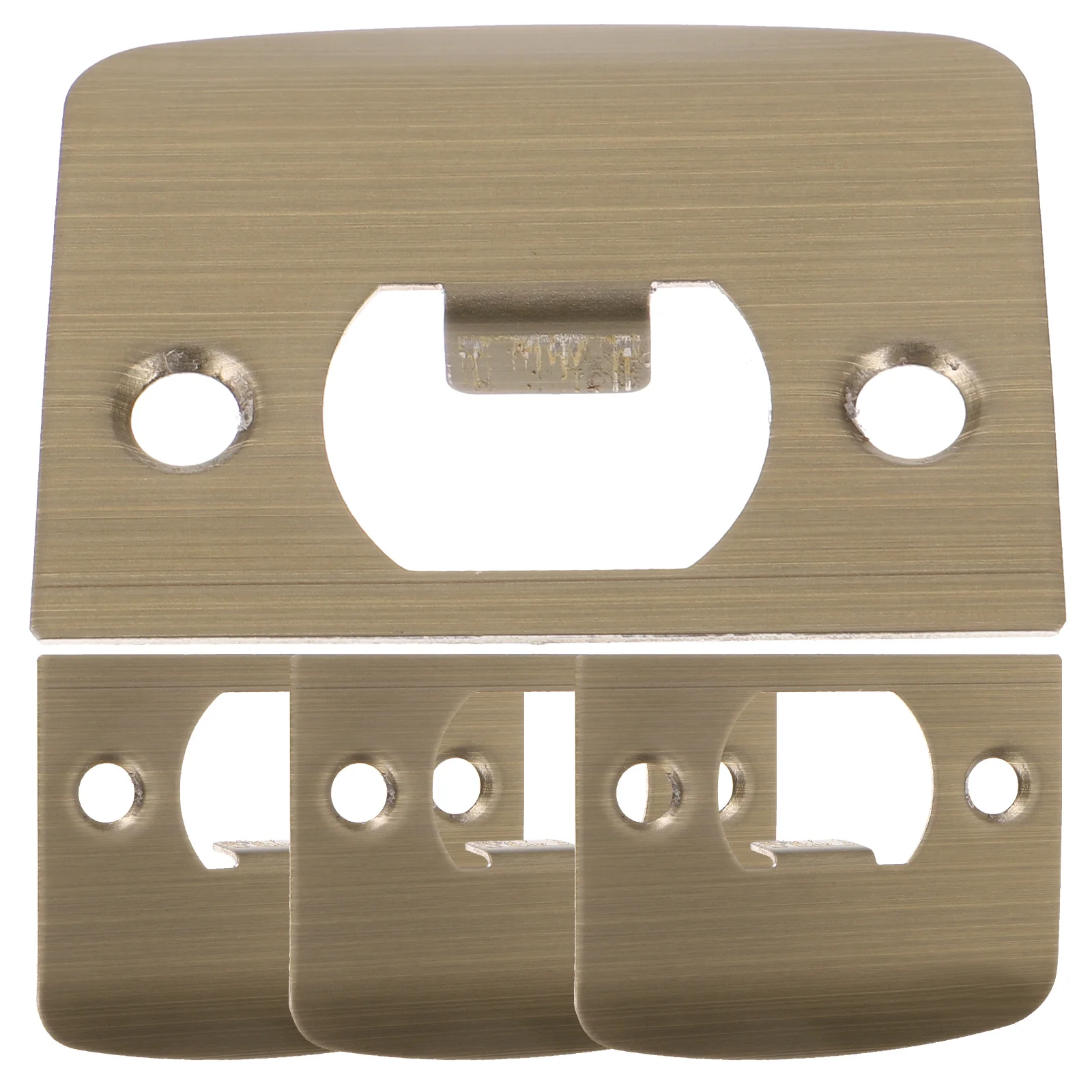 

4Pcs Universal Stainless Steel Door Strike Plate Durable for Home Office Shops Security Door Strike Plate