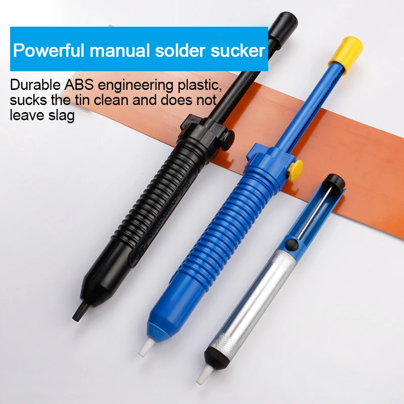 Liga/plástico solda otário caneta automática rebote pistola de solda manual vácuo forte sucção lata bomba de solda ferramenta de reparo
