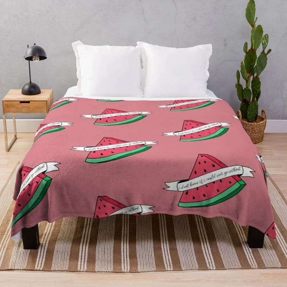 watermelon sugar Throw Blanket christmas decoration Cute Plaid Plaid on the sofa for winter Blankets