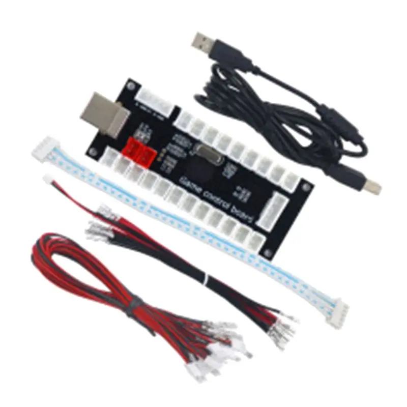 

USB-энкодер HOTB72A Zero Delay для аркадных автоматов, ПК, PS3, Switch, Raspberry Pi, совместимый с 5-контактными и 2,8-мм кнопками.