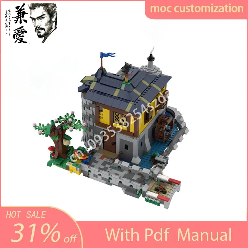 1364PCS MOC Alternate Medieval House Street View Model Building Block Diy Creative Assembly Educational Bricks Toys Kid Gift