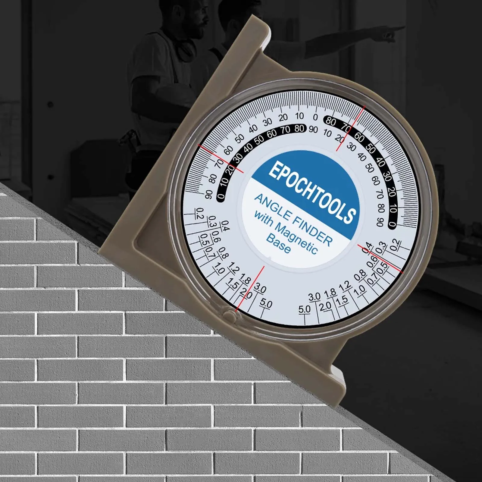 Adjustable Angle Finder With Magnetic Base, Multifunctional Leveling Horizontal Bubble Angle Ruler Slope Inclinometer