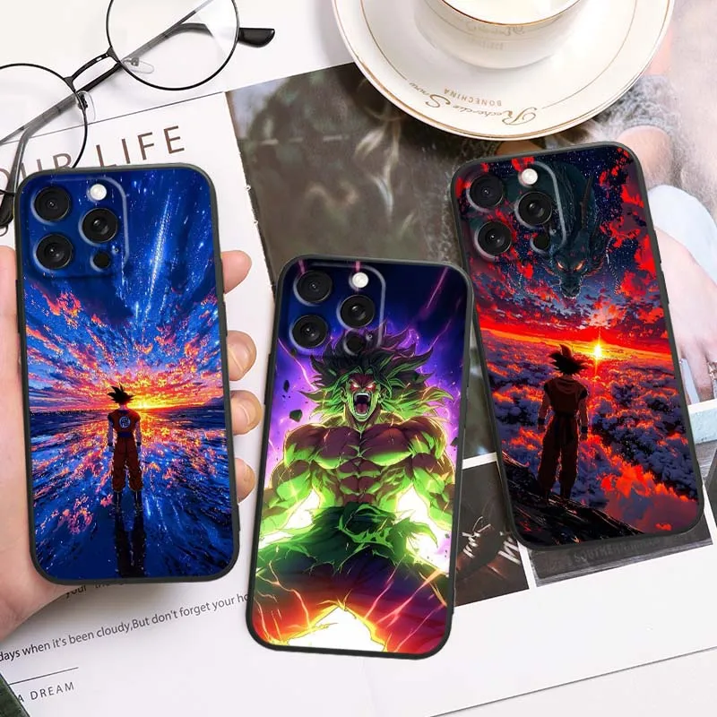 

Noctilucent Dragon Ball Cool For Apple iPhone 17 16 16E 15 14 13 12 11 Air Pro Max Plus Black Soft Silicone Cover Phone Case
