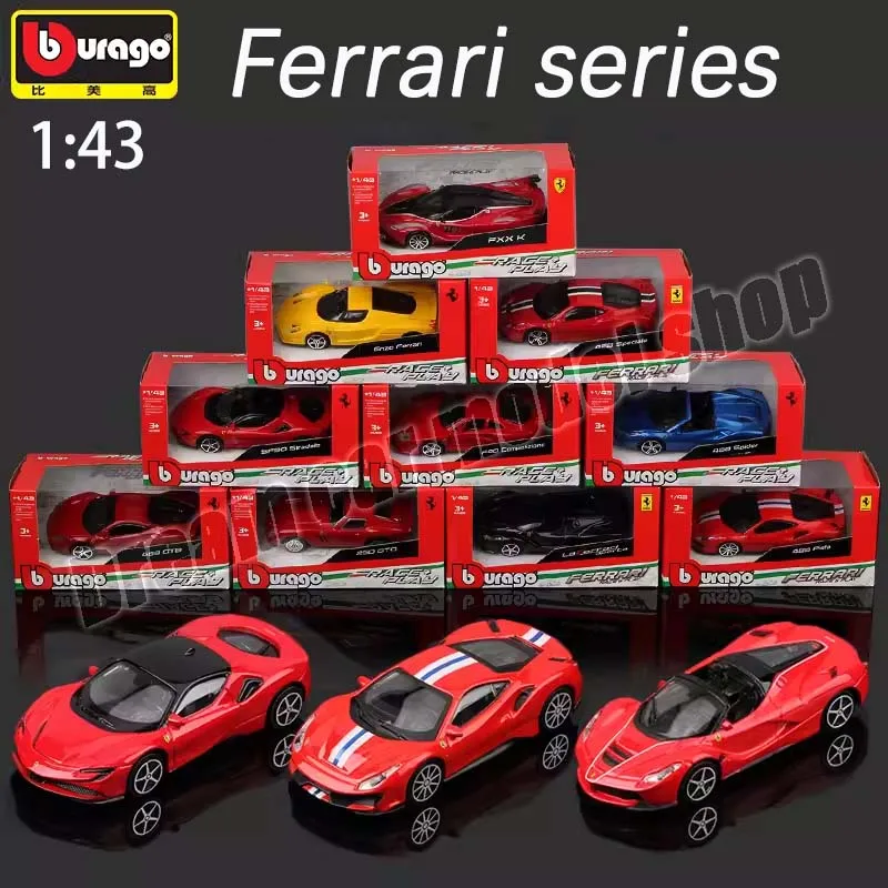 

Bburago 1:43 Ferrari Series Alloy Car Ferrari ENZO ,458ltalia,Monza SP1,488Spider,FXX K,F40, Die-cast Cars Model Toy Collectible