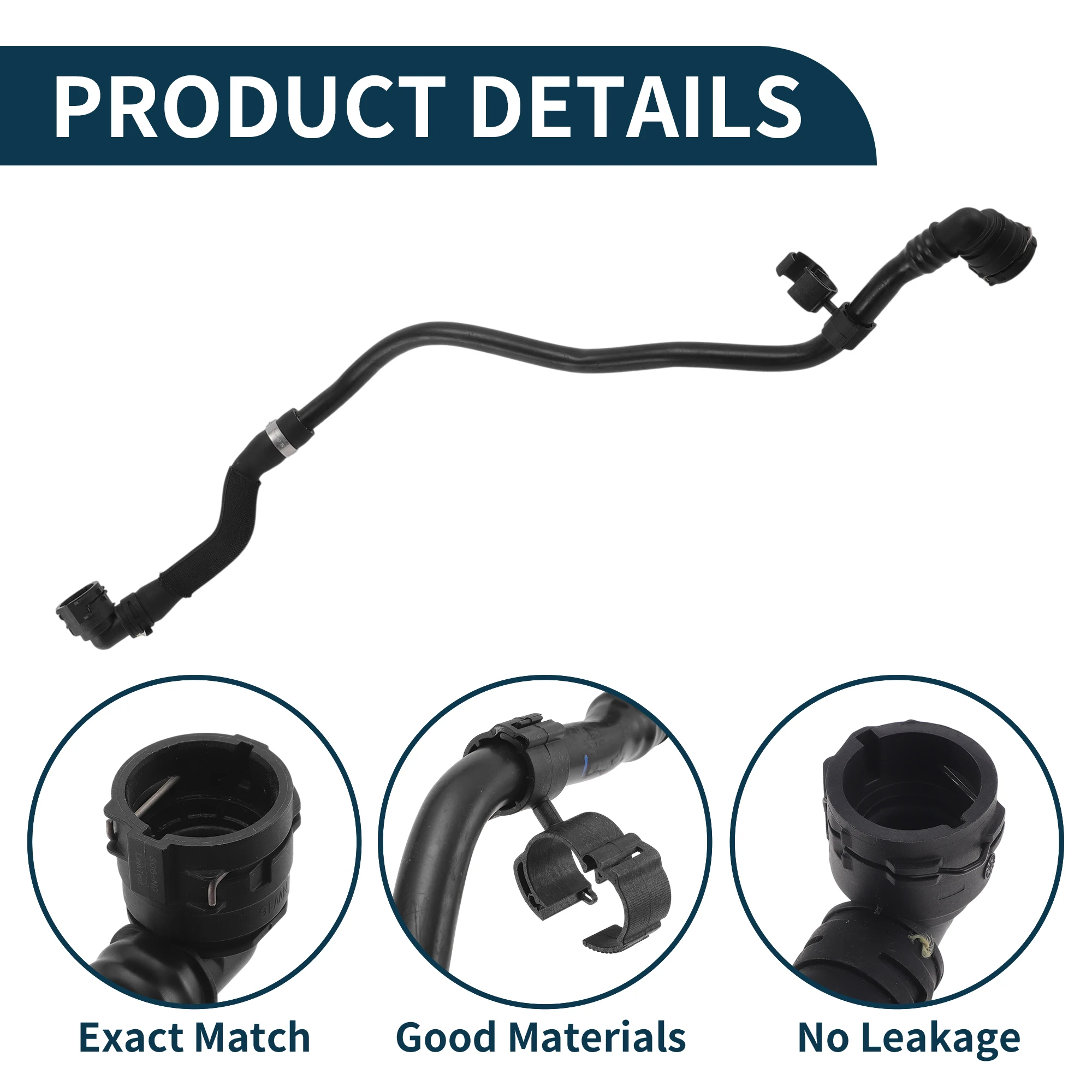 

UXCELL Radiator Hose Heater Hose Radiator Outlet Hose Pipe No.T2H30413 for Jaguar XE 2016-2020 Plastic Coolant Pipe Black 1 Pc