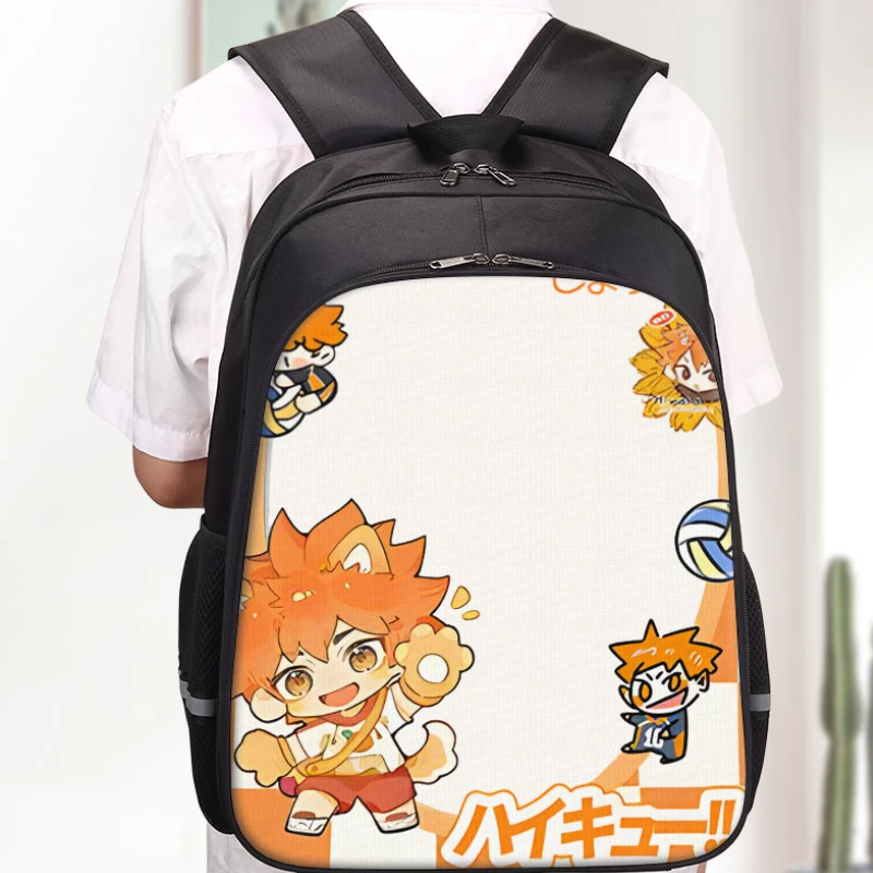 Haikyuu!! Children's Backpack Picnic Travel Camping Storage Bag Student School Bag Anime Peripherals Canvas Package Holiday Gift