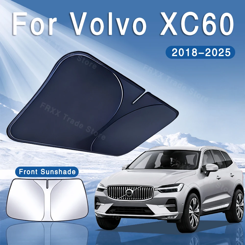 

Foldable Car Sun Visor Front Windshield Sunshade Heat Insulation Summer Cooling Auto Accessories For Volvo XC60 2018~2025 2022