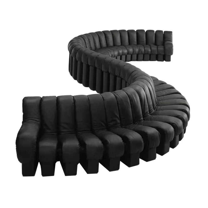 Nordic new curved sofa modern KTV club hotel multi-person leisure fan