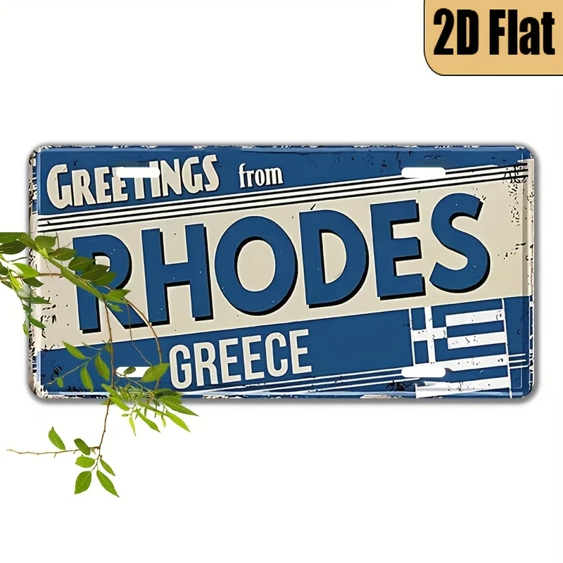 1pc, 2D FLAT, for Decoration Only, Retro Style Aluminum  Metal Sign