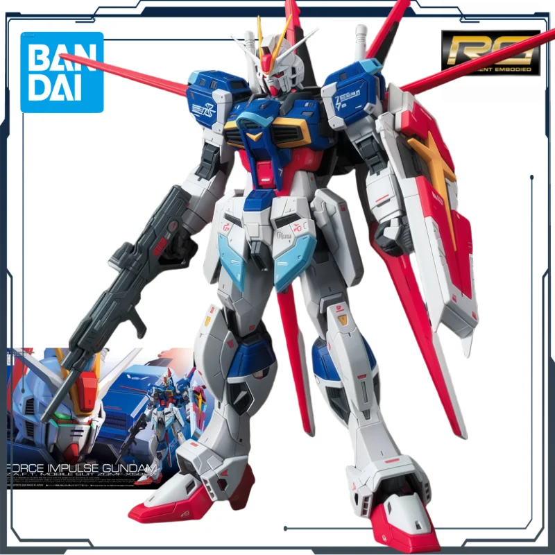 

Bandai Original RG Regular Edition 33Power Pulse Gundam Аниме Экшн-кукла в сборе Коллекция игрушек Модель Ювелирные изделия Детские подарки