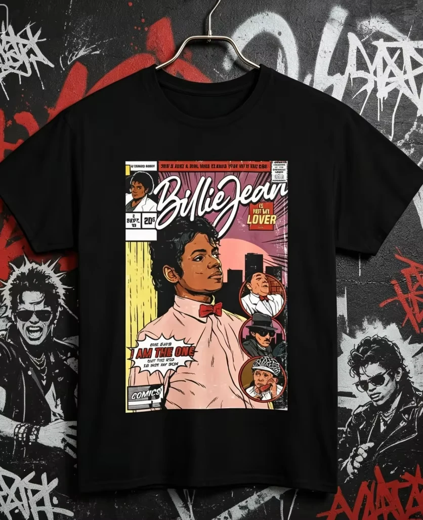 Michael Jackson Billie Jean Classic Unisex Cotton Vintage Trendy New Fashion Crew Neck Women And Men T-Shirt